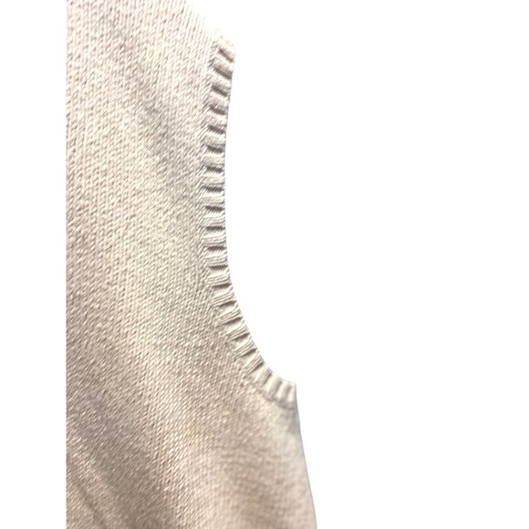 Polo By Ralph Lauren V Neck Sweater Vest Cream Size XXL Y2K Vintage Preppy Retro - Picture 8 of 11
